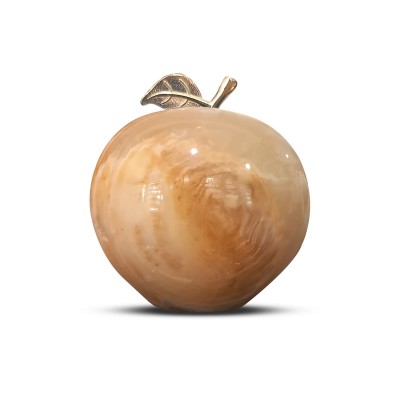 Kahverengi Elma Model Oniks Taşı 340 Gram